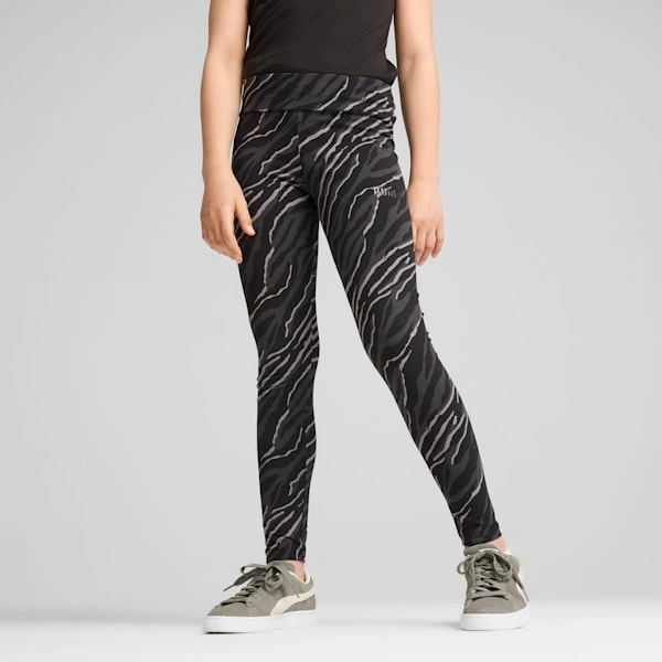 Legginsy ESS+ ANIMAL dla dużych dzieci PUMA: Dzika zabawa w każdym kroku! Komfort i styl dla małych odkrywców!